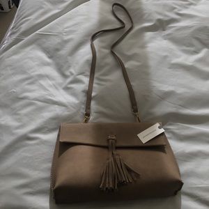 Tan Anthropologie Satchel